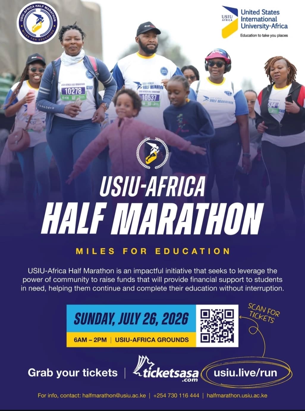 USIU-Africa half marathon